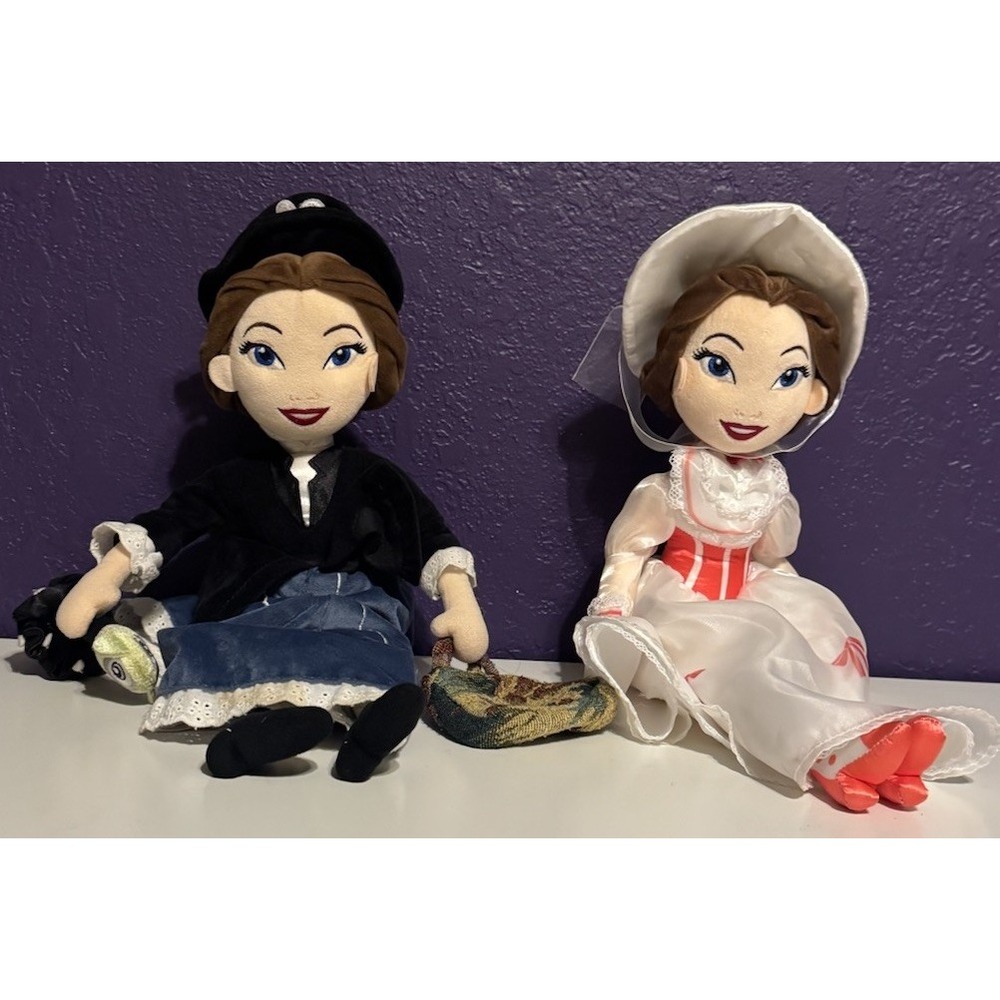 Disney Mary Poppins Plush Doll Lot 20" Bag Umbrella Store Exclusive Parks Rare